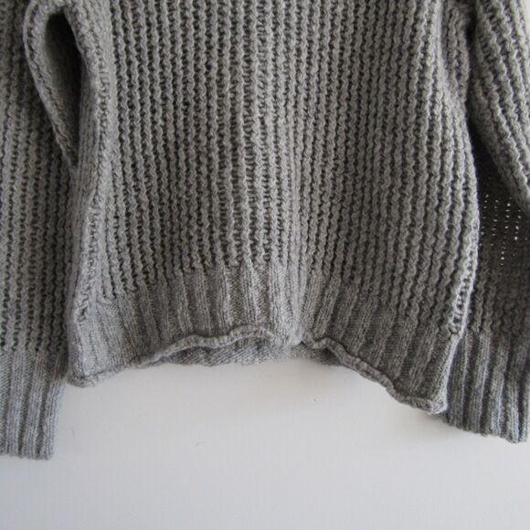 Current Elliott Women's Sweater 2 Gray Alpaca Wool Chunky Cozy Capsule Wardrobe - Picture 3 of 10